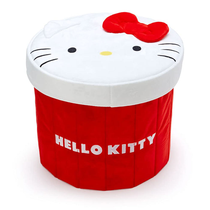 SANRIO Cylindrical Foldable Storage Box Hello Kitty
