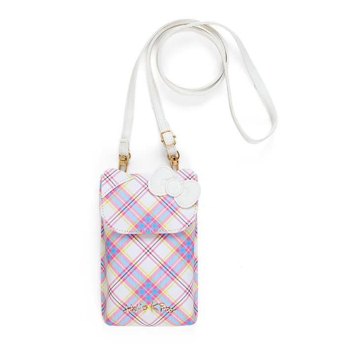 Sanrio Hello Kitty Tartan Dress Series Smartphone Shoulder Bag 18x11x2.5cm
