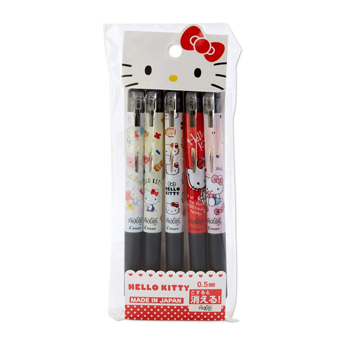 SANRIO Ballpoint Pen Frixion Set Of 5 Hello Kitty 0.5Mm