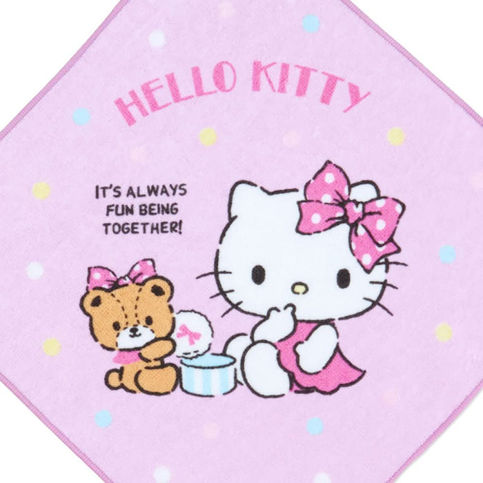 SANRIO Lot de 3 serviettes à main avec boucle Hello Kitty