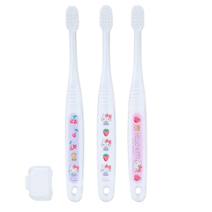 SANRIO Toothbrush Set 3 Pcs Hello Kitty