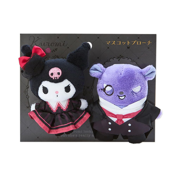 Sanrio Kuromi & Baku Mascot Brooch Set Japan 883794