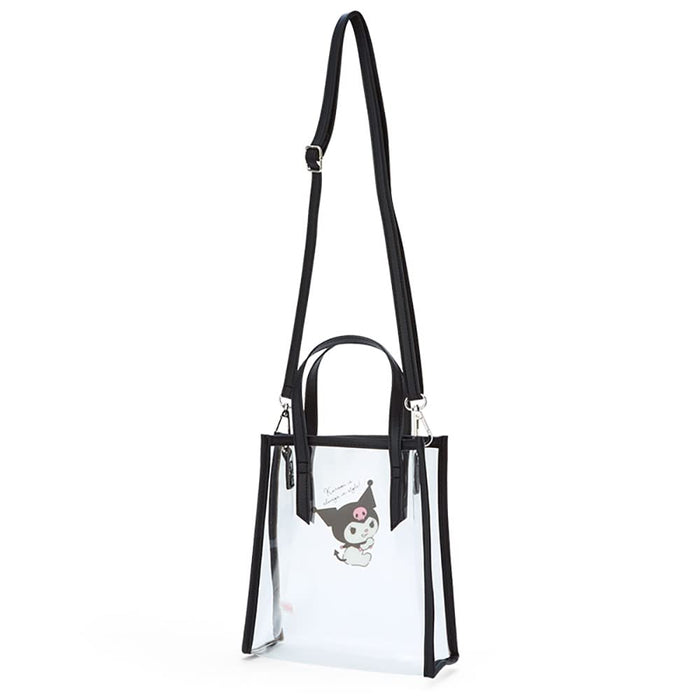 Sanrio Kuromi Clear Handbag With Shoulder Strap - Japan 763683