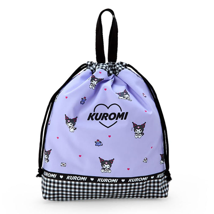 Sanrio Kuromi Japan Drawstring Bag With Handle 256005