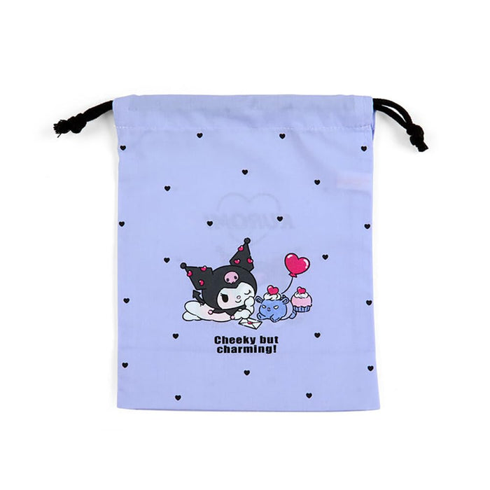 Sanrio Kuromi Drawstring Bag From Japan - 254487