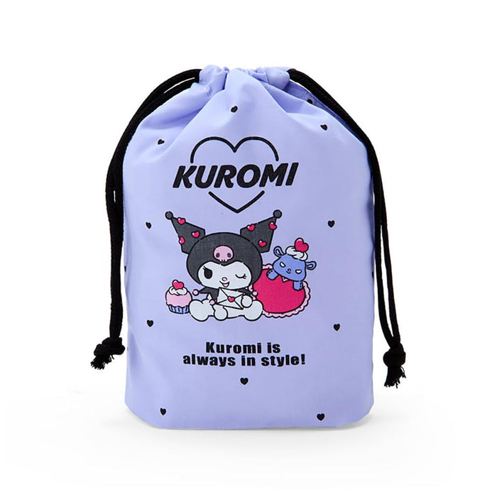 Sanrio Kuromi Drawstring Bag From Japan - 254487