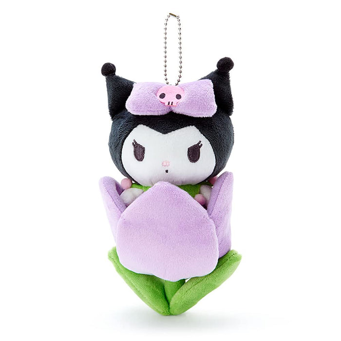 MARUSHIN Sanrio Plush Keychain Mascot Kuromi Tulip