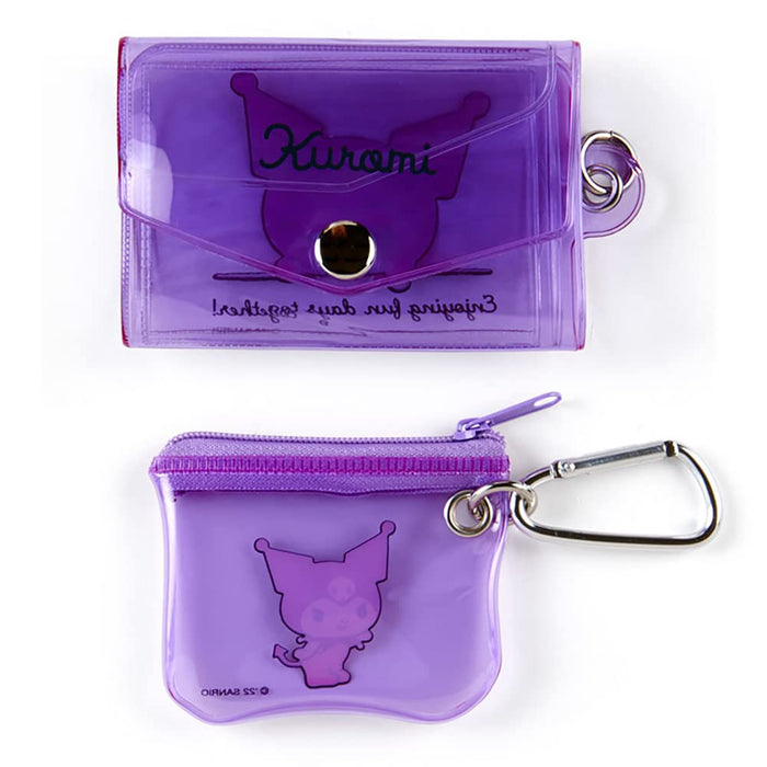 Sanrio 340821 Kuromi Mini Wallet Charm Schlichtes Design Kuromi Mini Purple Wallet