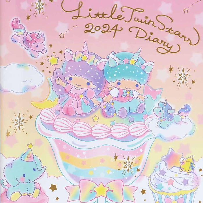 Sanrio Little Twin Stars B6 Block Type Diary 2024 Japan 704016
