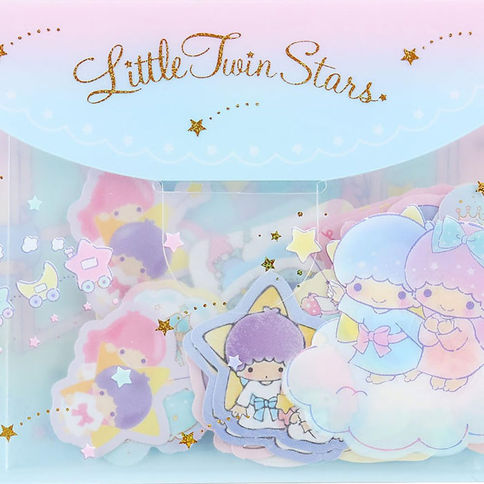 Sanrio Little Twin Stars Seal & Case Set 400475 From Japan