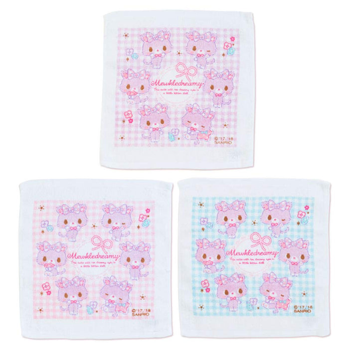 Sanrio Japan Mule Dreamy Wet Towel Set (3-Pack)