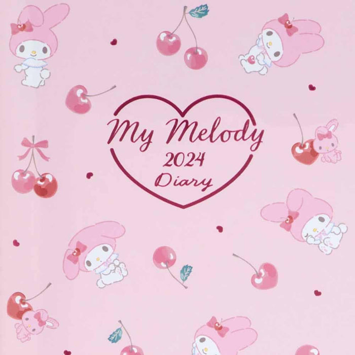 Sanrio My Melody B6 Horizontal Ruled Diary 2024 Japan 703851