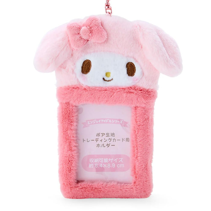 Sanrio My Melody Boa Fabric Trading Card Holder Japan Enjoy Idol 726290