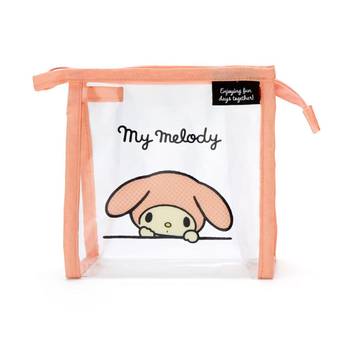 Sanrio 339598 Pochette transparente My Melody avec sac à main Design simple Pochette transparente My Melody