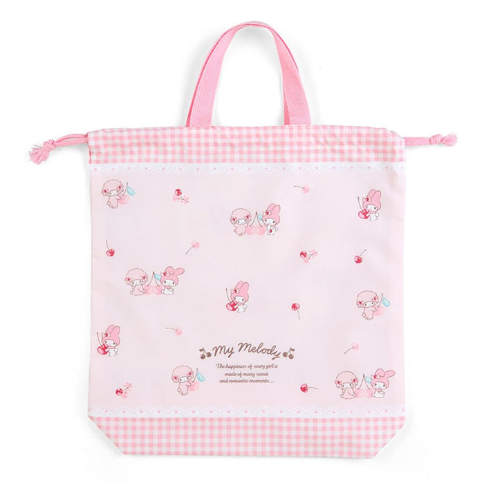 Sanrio My Melody Drawstring Bag W/ Handle 255823 - Japan