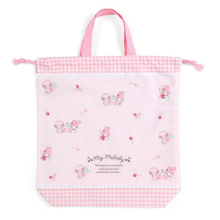 Sanrio My Melody Drawstring Bag W/ Handle 255823 - Japan