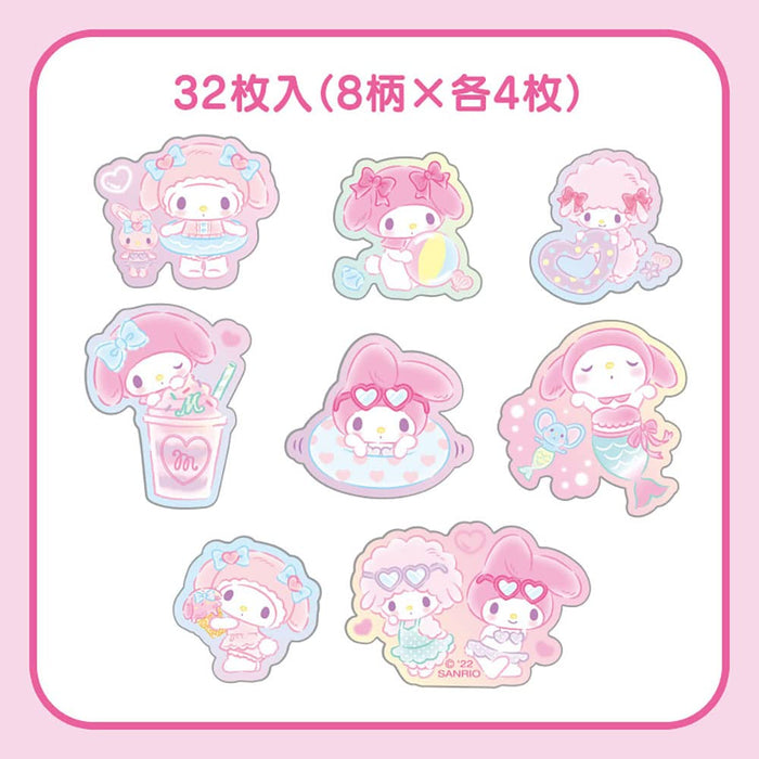Sanrio My Melody Summer Sticker (Clear) 988022