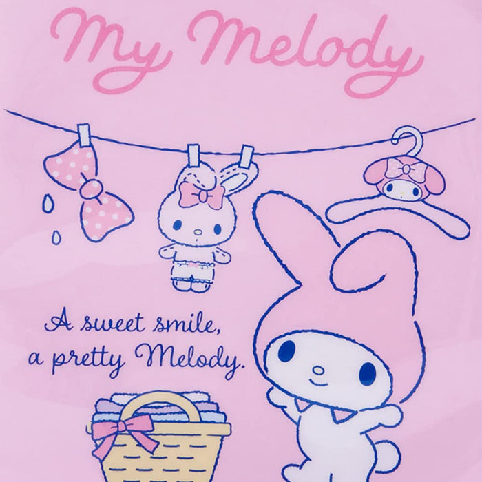 Sanrio 269689 My Melody Pochette en vinyle Sanrio Laundry Weather My Melody Pochette en vinyle