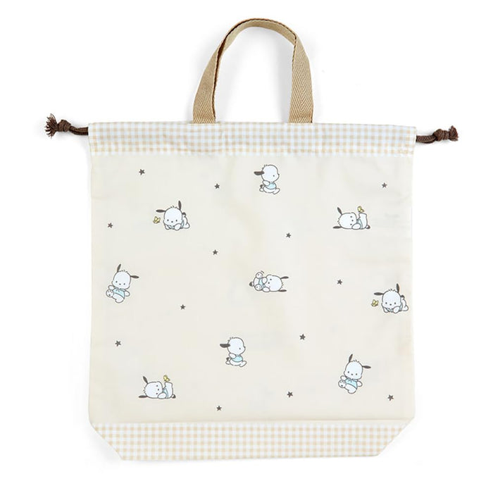 Sanrio Pochacco Drawstring Bag W/ Handle - Japan 256064