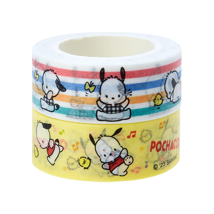 Sanrio Pochacco Papierklebeband 2er-Set aus Japan – 550485