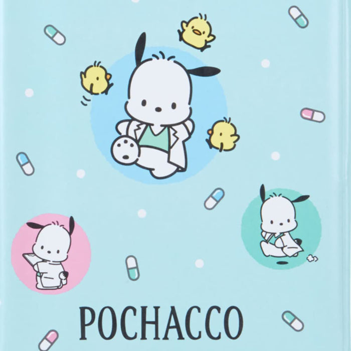 Sanrio Pochacco Pvc Medicine Notebook & Exam Card Case Storage - Japan 708071