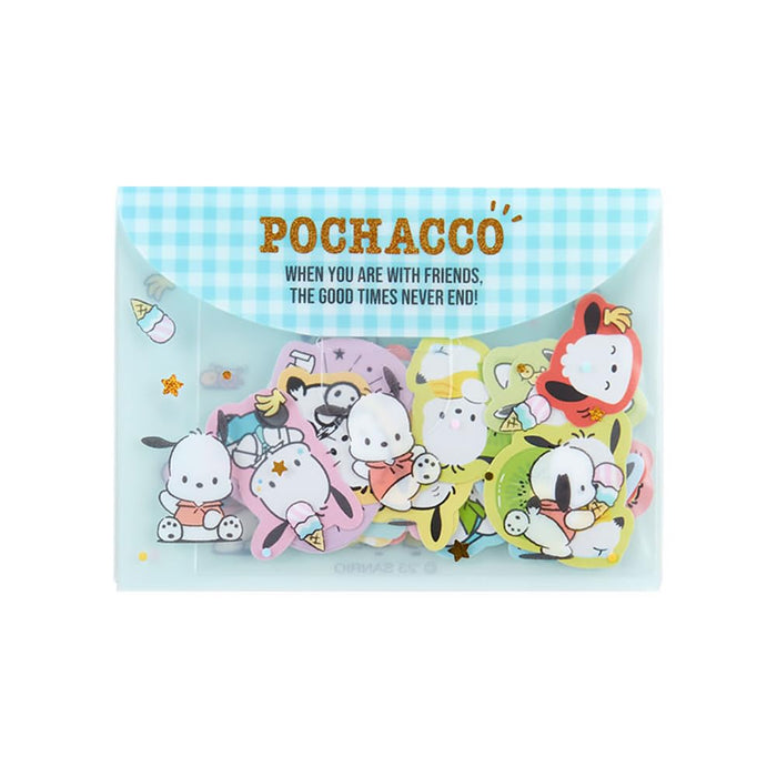 Sanrio Pochacco Sticker & Case Set Japan 401331