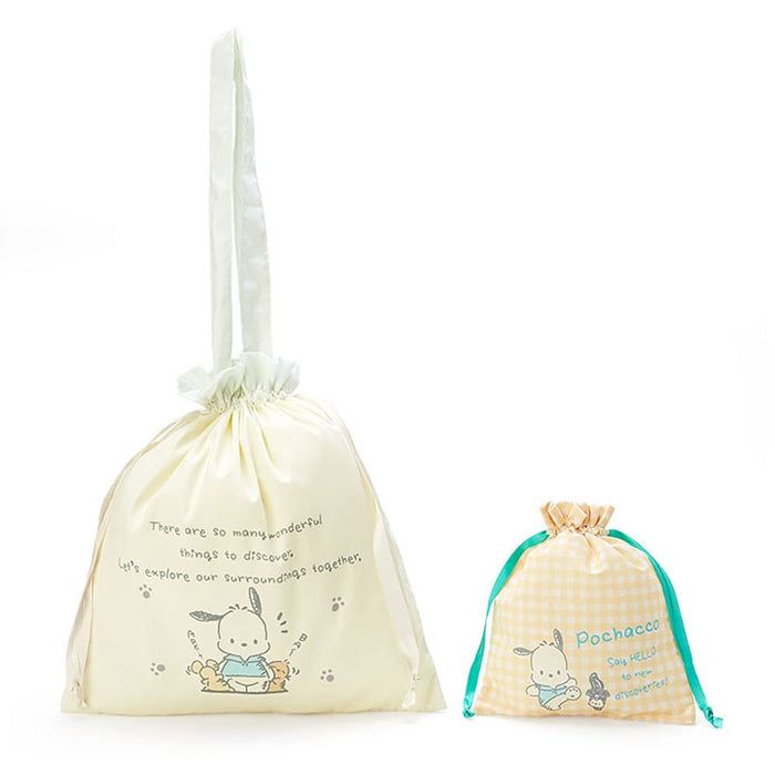 SANRIO Tote Bag & Drawstring Bag Set Pochacco