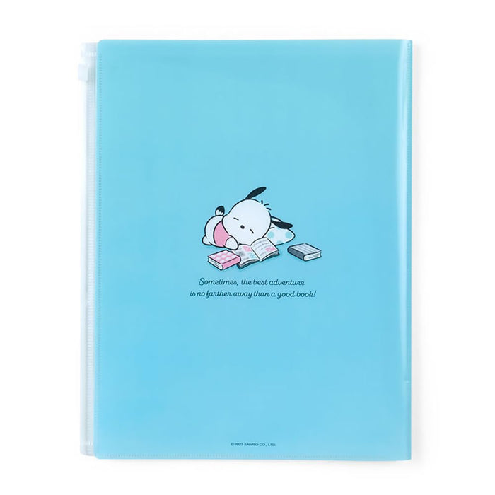 Sanrio Pochacco 6 Pocket Clear File Japan 549801 | Zippered