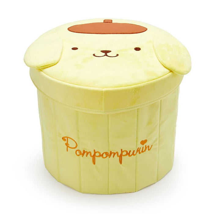 SANRIO Cylindrical Foldable Storage Box Pom Pom Purin