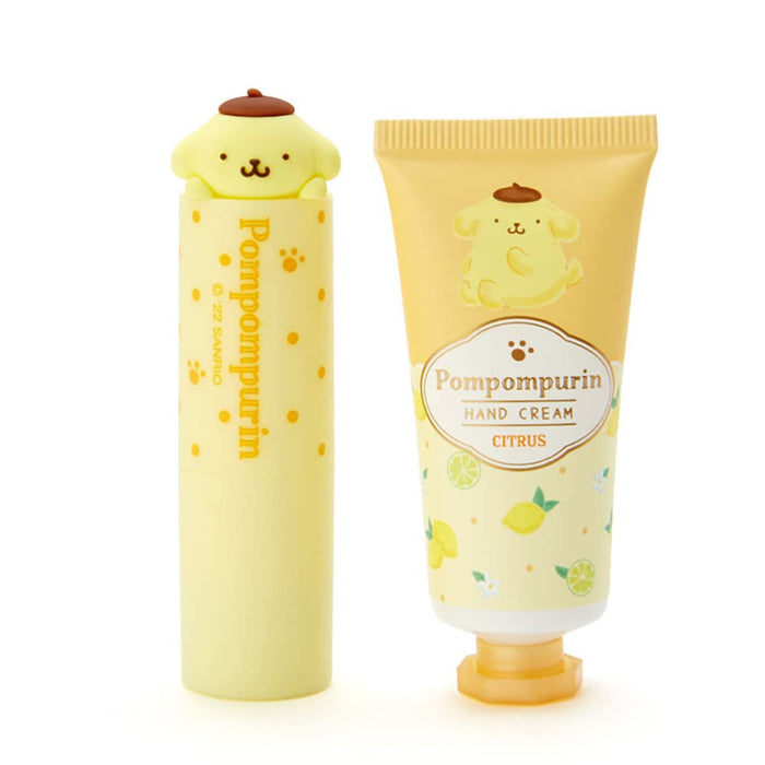 Sanrio Pompompurin Lip Balm Hand Cream Set 358070