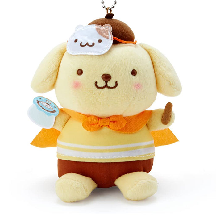 Sanrio Pompompurin Mascot Holder (Sanri Dagashi Honpo) -  Plush Toy From Japan