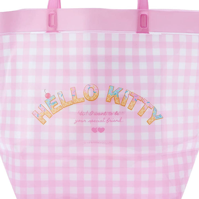 SANRIO Sac d'été en vinyle Hello Kitty Vichy