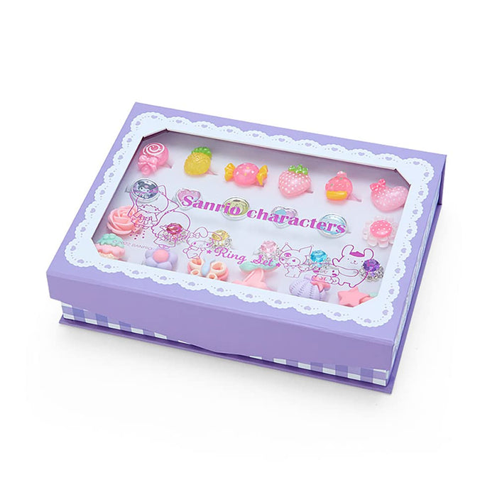Sanrio Characters Fashionable And Cute Ring Set Japanese Kids Accessories