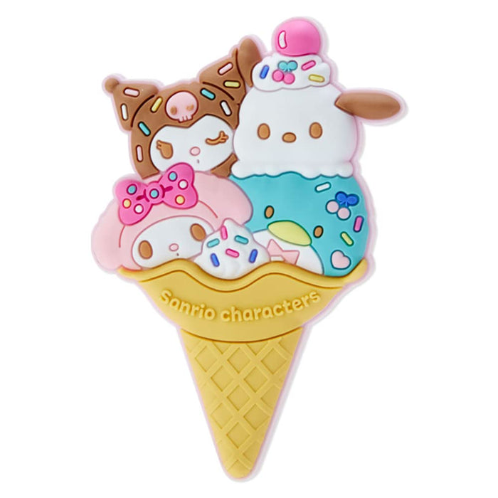 Ensemble d'aimants de crème glacée Sanrio Kuromi / Ensembles d'aimants mignons japonais de salon de crème glacée