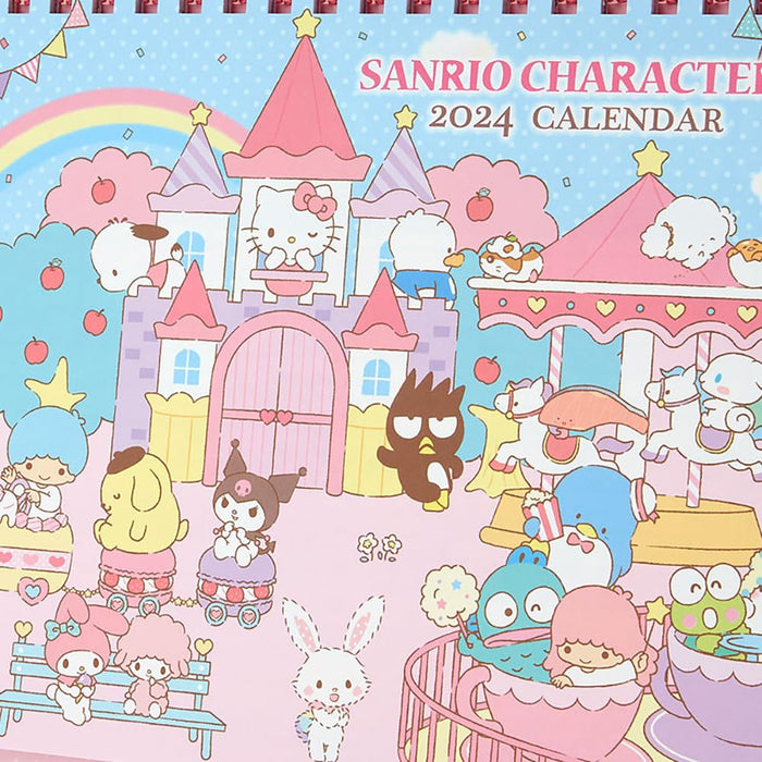 Sanrio Characters Ring Calendar 2024 - Official Japanese Calendar From Sanrio