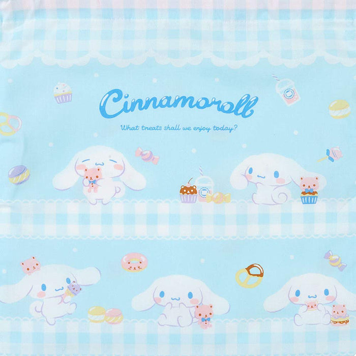 Sanrio Cinnamoroll Drawstring Bag with Handle - Goods 734101