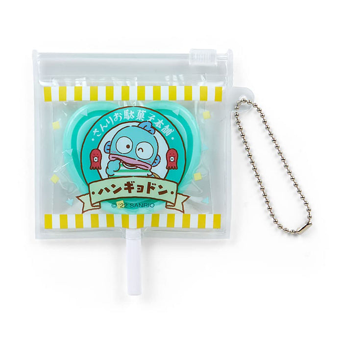 Sanrio Hankyodon Keychain Holder With Mirror For Quick Makeup Japanese Cute Key Holder