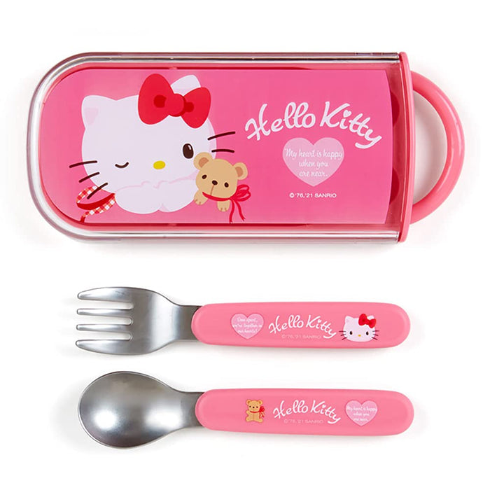 SANRIO Lunch Combi Spook &amp; Fork Set Hello Kitty Bear