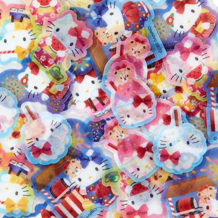 Pack d'autocollants d'été SANRIO style japonais Hello Kitty