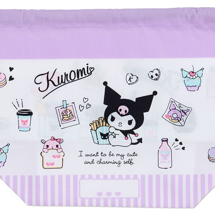SANRIO - Drawstring Lunch Bag Kuromi Sweets