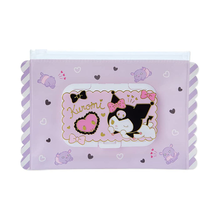Sanrio Kuromi Wet Wipe Pouch (Purple Heart Version) - Japanese Toy And Stationery