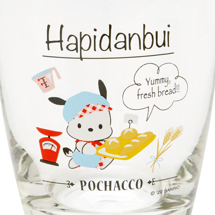 SANRIO Pochacco Glass Hapidanbui