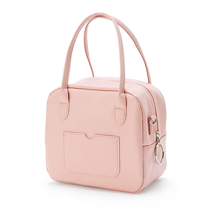 Sanrio Small Auditorium Melody Square Cross-Back-Einkaufstasche aus Leder Rosa Farbe Japanische Einkaufstasche