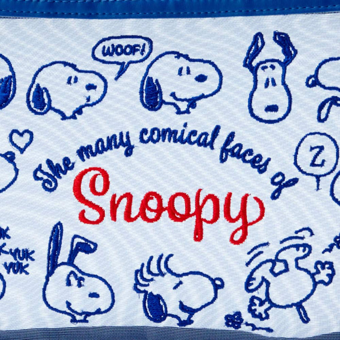Sanrio Snoopy Mesh Pouch Comic Faces Japan M 786527