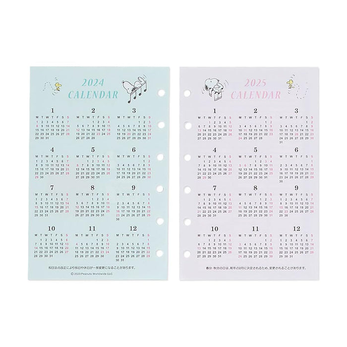 Sanrio Snoopy System Notebook Refill Set 2024 - Japan - 704385