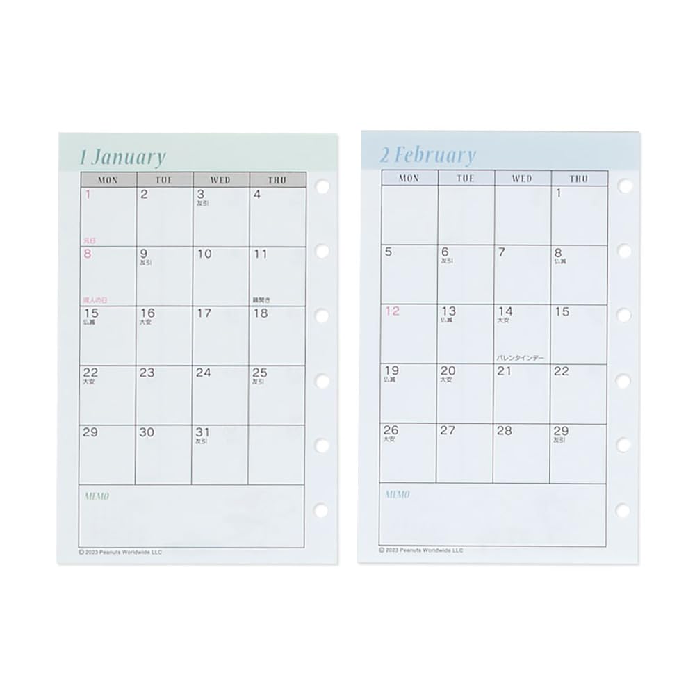 Sanrio Snoopy System Notebook Refill Set 2024 - Japan - 704385- Japan Figure Store - #1 Bring To You The Best Japanese Goods