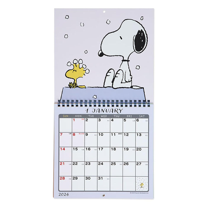 Sanrio Snoopy Wandkalender 2024 Japan 701327