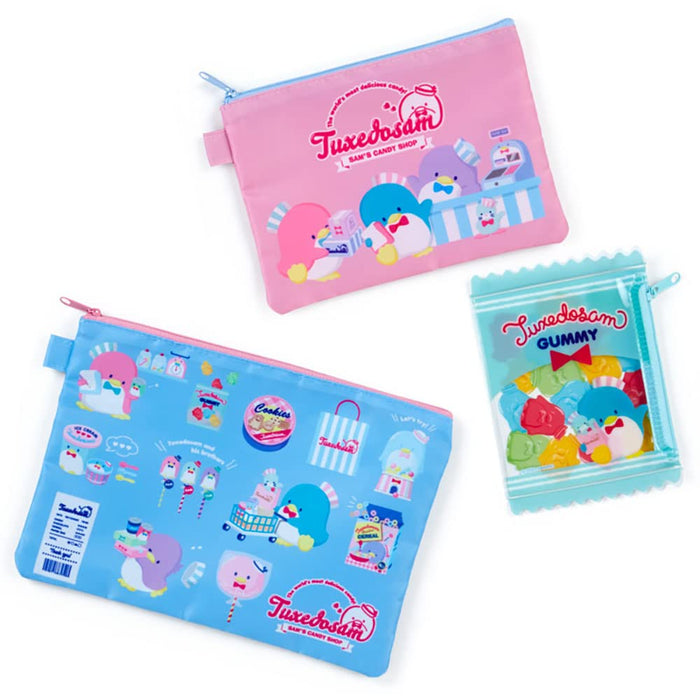 Sanrio 134350 Tuxedosam Flachbeutel-Set Candy Shop Tuxedosam Flachbeutel-Set