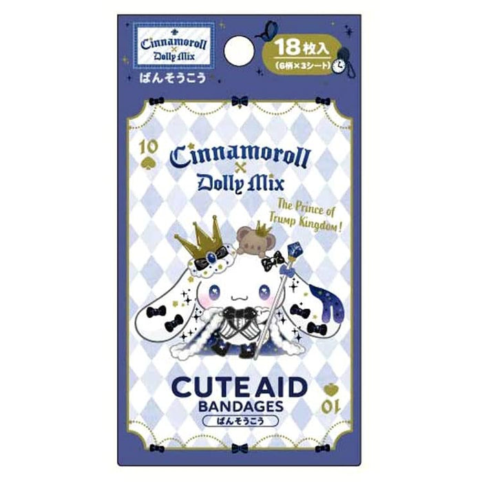 Santan Cinnamoroll X Dolly Mix Bandage 322563 Sanrio Japon 18 pièces ruban anti-cicatrices pour enfants