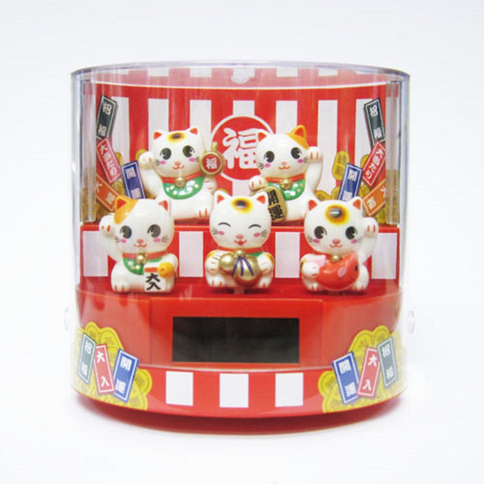 Santa Solar Lucky Cats 1 From Japan